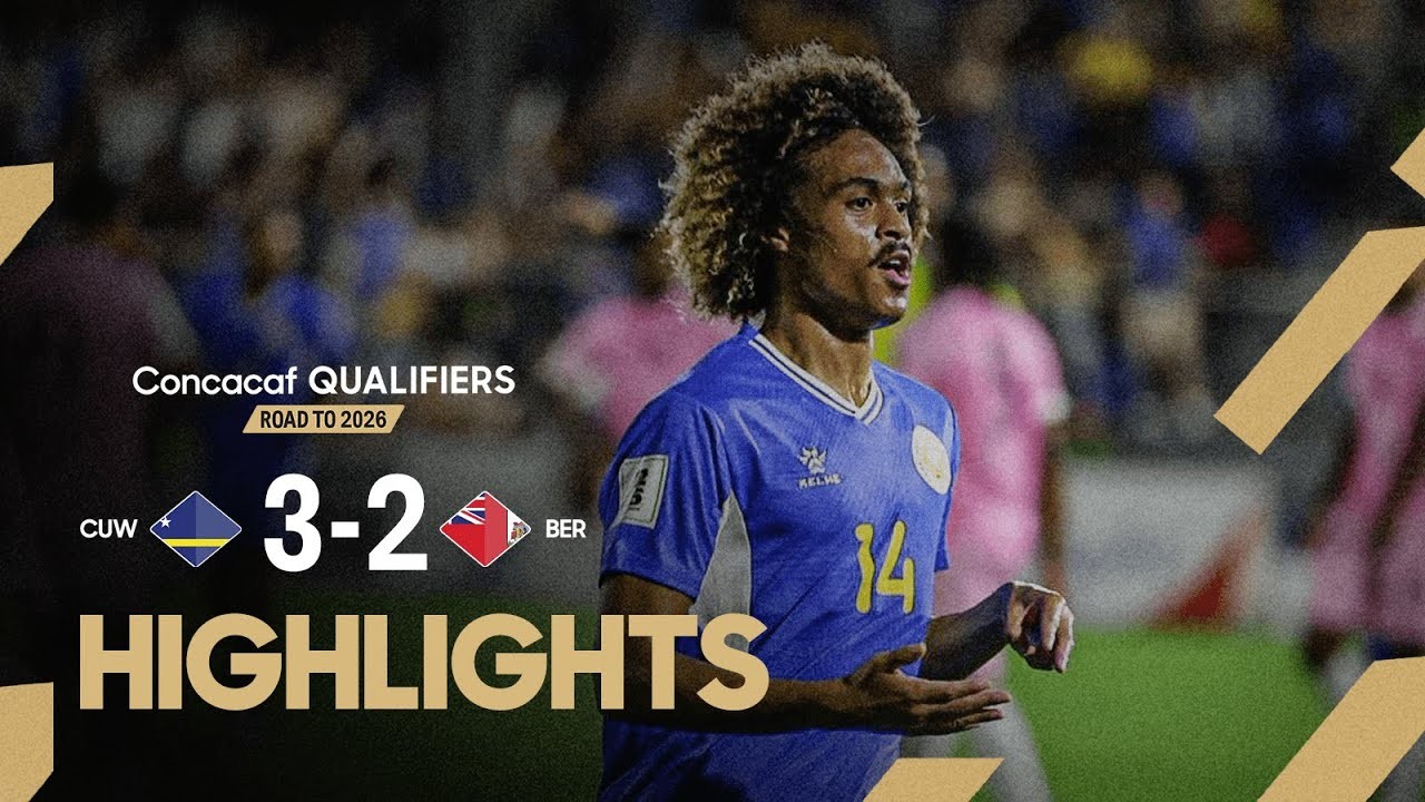 #ไฮไลท์ฟุตบอล [ คูราเซา 3 - 2 เบอร์มิวด้า ] ฟุตบอลโลก โซนอเมริกาเหนือ 2025/10.9.68